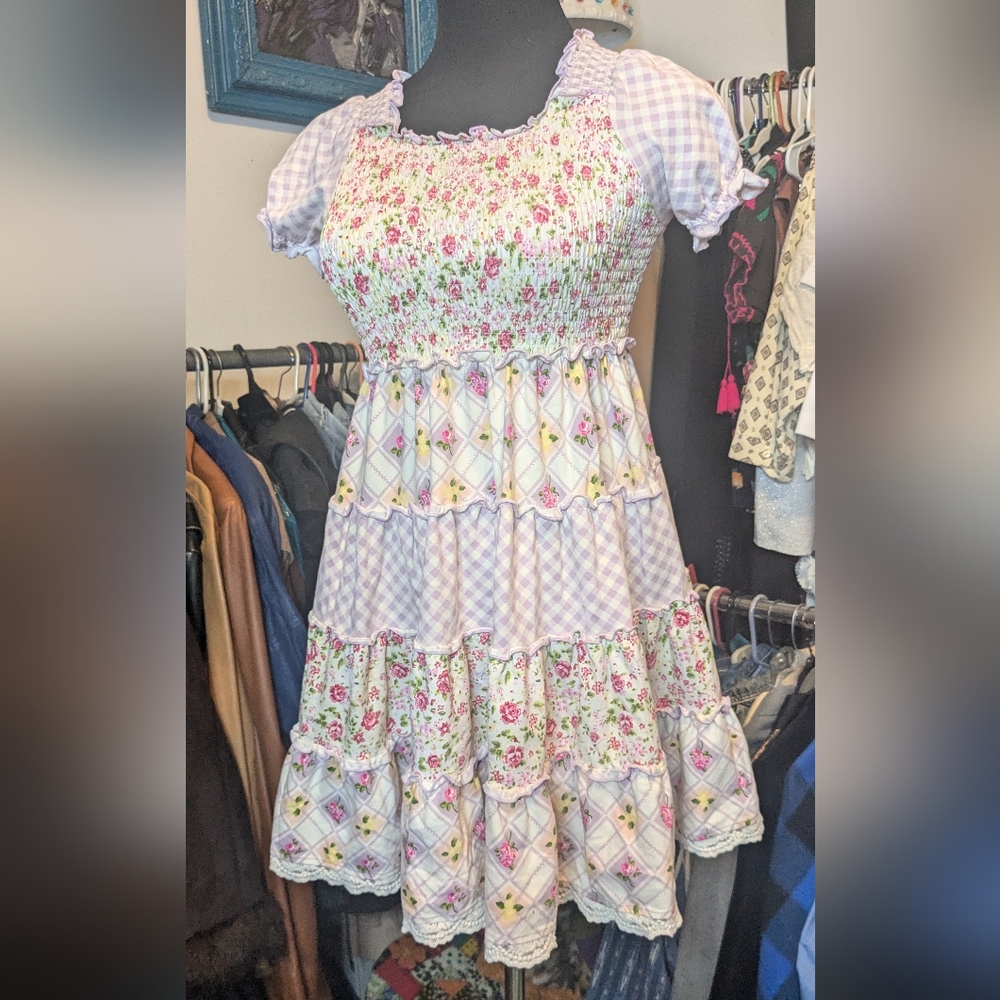 Matilda Jane Pink and White Kids Spring Dress - Picture 8 of 9